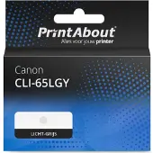 PrintAbout Inktcartridge CLI-65LGY Licht-grijs geschikt voor Canon