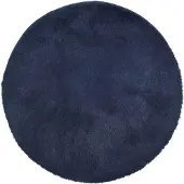 vidaXL Hoogpolig vloerkleed NAVARRA 100x100 cm polyester marineblauw