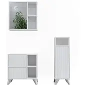 Vicco Leano Badkamermeubelset – 3 delen Wit