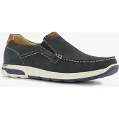 Hush puppies leren heren instappers blauw maat 45