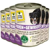 VITALstyle 6x Hondenvoer Blik Spier & Gewrichten 400 gr