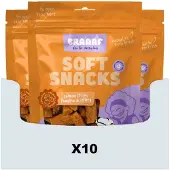 Braaaf 10x Hondensnack Sticks Zalm - Pompoen - Selderij 85 Gr