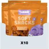 Braaaf 10x Hondensnack Sticks Wortel - Sperzieboon - Zalm 85 Gr