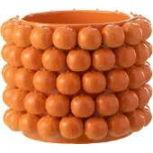 J-Line Bloempot sinaasappels keramiek oranje extra large