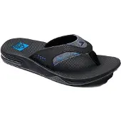 Reef FANNING BLACK/POOL PALM Teenslippers | Maat 13 Heren Zwart