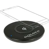 DeLOCK Mobiele Qi draadloze snellaadstation 10W, zwart,