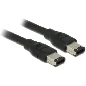 DeLOCK FireWire 6 polig - 6-pins FireWire 400 male naar 6-pins FireWire 400 m