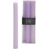 J-Line Doos 6 tafelkaarsen lavendel -9u
