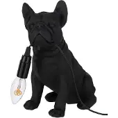 J-Line Lamp bulldog poly zwart