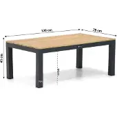 Santika Furniture Santika Shadow lounge tafel 120x70 cm