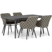 Lifestyle Garden Furniture Lifestyle Crossway/Valencia 170 cm dining tuinset 5-delig