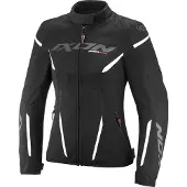 Ixon Striker 2 Air WP L Zwart Wit Waterdichte Dames Textiele Motorjas Maat M