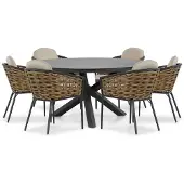 Lifestyle Garden Furniture Lifestyle Nice/Livorno 150 cm dining tuinset 7-delig