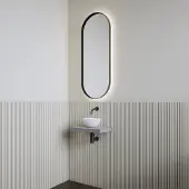 Boss & Wessing Fonteinset | BWS Leto | Planchet Agaat Grijs | Waskom Glans Wit