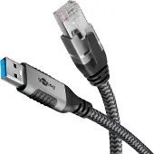 Goobay Ethernetkabel USB-A 3.0 naar RJ45, 2 m