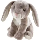 Heunec knuffel haas van gerecycled PET 15cm duurzaam speelgoed.
