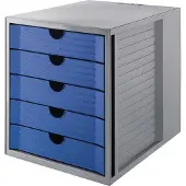 HAN SYSTEMBOX KARMA 14508-16 Ladebox Grijs DIN A4, DIN C4 Aantal lades: 5
