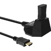 InLine HDMI verlengkabel met stand versie 2.0 (4K 60Hz HDR) / zwart - 5 meter