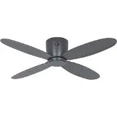 CasaFan ECO PLANO II Smart plafondventilator 112 antraciet - , Eco Plano II, Grijs, Woonkamer, Kunststof, Modern