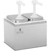 Royal Catering Sausdispenser - 2 pompen - 2 x 2 L -