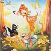 MegaCrea Bambi and Friends Crystal Art Card DISNEY 18x18cm