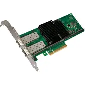 Intel X710DA2BLK - Intern - Bedraad - PCI Express - Fiber - 10000 Mbit/s - Zwart - Groen - Roestvrijstaal