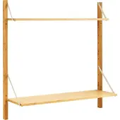 En.casa Wandrek Tingvoll 85x85x25 cm bamboe naturel []