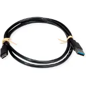 Roline 11.45.9010 USB 3.2 Gen 1 (USB 3.0) USB-kabel Kabel 0.5 m Zwart 1 stuk(s)