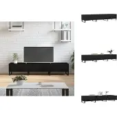 The Living Store Tv-meubel - - - 150x36x30 cm - zwart