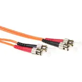 ACT RL1520 Glasvezel Duplex Patchkabel | LSZH | Multimode | 50/125 | OM2 | ST Connectoren | 20 meter