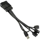 Lian Li PW-U2TPAB USB Hub - schwarz USB-adapter