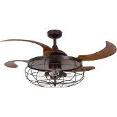 Beacon Industriele Plafondventilator Met Hout Fanway Industri Ø 122cm