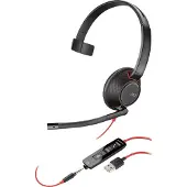 Poly Blackwire 5210 C5210 USB A (Bedraad, USB-A), Kantoorheadset, Zwart