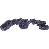 Ks Tools 515.5086 Reserve schuurpads, Ø 50 mm, strip Rad lila, verpakking van 10 stuks