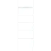 En.casa Kledingrek Øksnes ladderplank 160x50x27,5 cm wit []