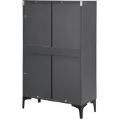 En.casa Vitrinekast Søndersø 115x70x31 cm donkergrijs []