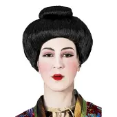 Maskworld Geisha Pruik - Carnaval Kostuum Pruik