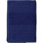 Juna Check handdoek 70x140 cm Marineblauw