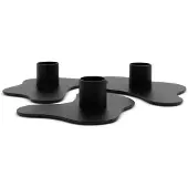 Spinder Design kandelaar Melt - Zwart - set van 3 - Staal