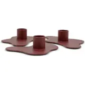 Spinder Design MELT Kandelaar set van 3 - Burgundy