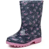 Gevavi Elis regenlaarzen donkerblauw Meisjes Rubber All over print - maat 25