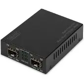Digitus DN-82133 netwerk media converter 1000 Mbit/s 1550 nm Multimode, Single-mode Zwart