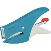 Leitz metaalniettang Cosy, voor nietjes nr 10, achterlaadmechanisme, inclusief 1000 nietjes, blauw