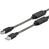 VivoLink PROUSBAB10 USB-kabel USB 2.0 10 m USB A USB B Zwart
