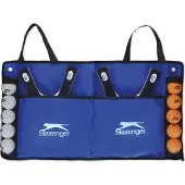 Slazenger Tafeltennis Set - 15 Stuks - 4 Tafeltennis Batjes, 10 Ballen en 1 Draagtas - Makkelijk Mee te Nemen - Meerkleurig