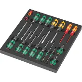 Wera 05150101001 9710 18-delige Schroevendraaierset In Schuimstof Inleg - PH/PZ