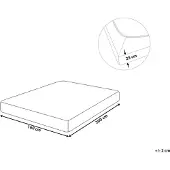 Beliani Hoeslakens, Hoeslaken beige katoen 160 x 200 cm HOFUF (160 x 200 cm)
