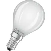 Ledvance LED Filament Kogellamp E14 - 4W 470lm 2700K 230V - Mat Glas - Ø45mm - Geschikt voor nachtlampen, horeca, hal