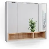 Vicco Beatrice Badkamerspiegelkast – 80 x 72 cm Wit