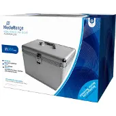 MediaRange CD-koffer 200 CDs/DVDs/Blu-rays Aluminium Zilver 1 stuk(s) (b x h x d) 30.1 x 18 x 19 cm BOX75